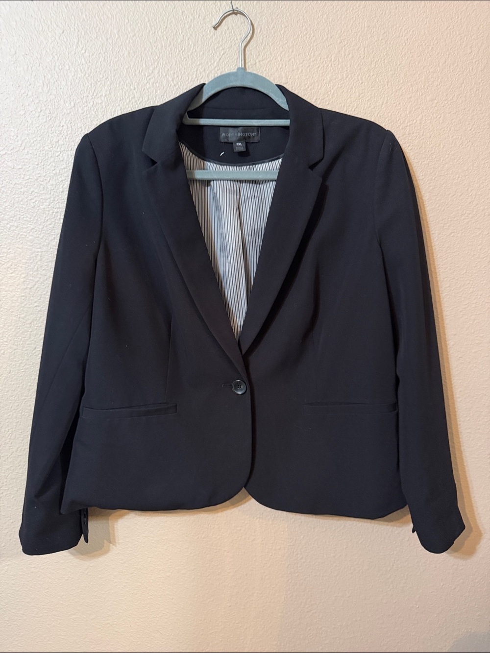 Worthington Black Single-Button Women's Blazer